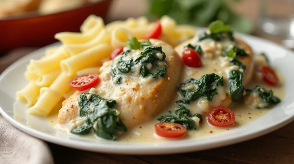 "Delicious Creamy Tuscan Chicken with Sun-Dried Tomatoes