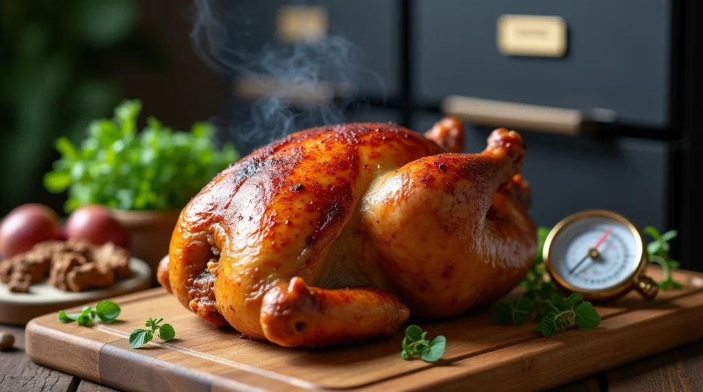 juicy smoked chicken